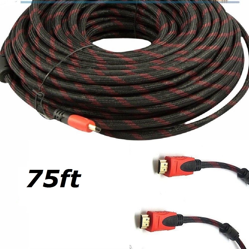 PREMIUM HDMI CABLE v1.4 75FT For BLURAY 3D DVD PS3 XBOX LCD HD TV 1080P HDTV