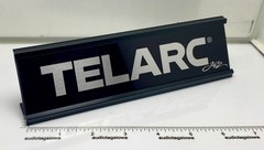 TELARC Jazz Desk Sign – Custom Made Silver Aluminum Reversible