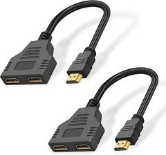 4K HDMI Cable Splitter Adapter 2.0 Converter 1 In 2 Out 1 Male to 2 Female lot