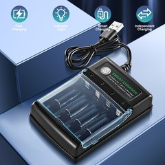 AA/AAA 3000mAh 1.5V Rechargeable Alkaline Batteries Multipurpose Battery/Charger