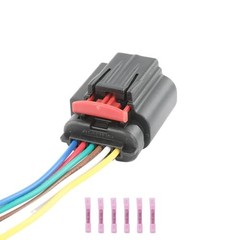 1Pcs 6-Way/Pin Mass Air Flow Connector Sensor Socket Repair Wiring Harness