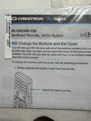 Crestron HR-150-B Wireless Handheld Remote Control Black for HR-100 HR-150