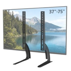 Universal TV Leg Stand Base VESA Pedestal Mount Bracket LCD LED 37″-75″ Home US