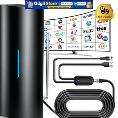 2026 Upgraded HD TV Antenna – Indoor/Outdoor, 8K Support, 100 Miles Range