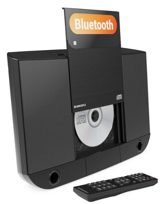 Oakcastle HIFI100 Compact Stereo System with Bluetooth Wall Mountable CD Player