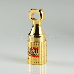 NEW 24K GOLD PLATED RING TERMINAL 5/16” HOLE 0 GAUGE 5/16″EYELET FREE SHIPPING
