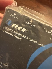 OREI HDMI ARC/eARC & S/PDIF Audio Extender Up To 100m using CAT6/7(EARC-EX330-K)