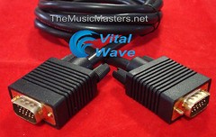 15′ ft VGA SVGA Cable M-M PC Video Monitor Projector Display HQ Cord Wire VWLTW