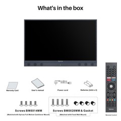 SYLVOX 55” Outdoor TV 4K Waterproof 1000nits Smart TV With 6 Powerful Speakers