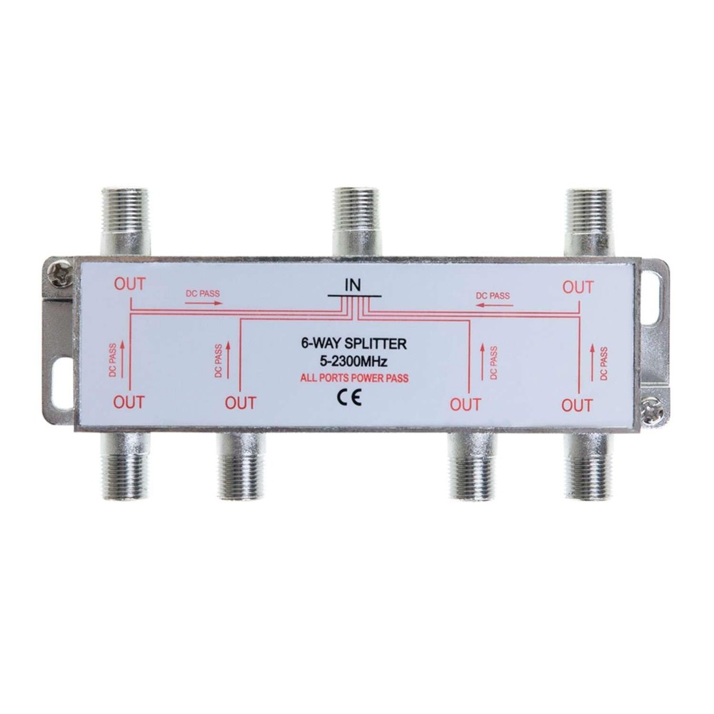 6 Way Bi-Directional 5-2300 MHz Indoor and Outdoor Waterproof Coaxial Antenna…