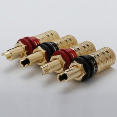 CMC HiFi Audio Gold Plated Binding Post Brass Banana Jack Socket Female Terminal