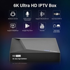 V See V5 Pro/WE2USAT K3PRO 6K Super Clear TV Receiver Smart TV Box Voice Control