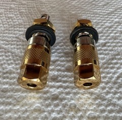 Pair of Jeff Rowland Amplifier Output Binding Posts