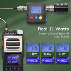 Baofeng UV-25 Dual Band Radio | 11W | NOAA | Airband | 5200mAh | USB-C Charging
