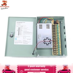 CCTV Power Supply Distribution Box DC 12V 18 Channel 30 Amps for CCTV Camera