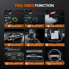 Automotive ABS SRS Engine Transmission Diagnostic OBD2 Scanner Code Reader Tool