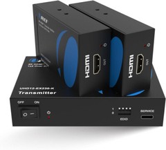 New- Orei 1×2 HDMI Extender Splitter 4K, Multiple Single Cable CAT6/7 4K@60Hz