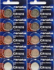 CR 1616 RENATA WATCH BATTERY CR1616 ECR1616 FREE SHIPPING Authorized US Seller