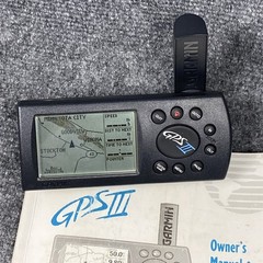 Garmin GPS III Handheld GPS Navigator Bundle Tested Working w/ Manual