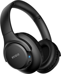 KVIDIO Bluetooth Headphones over Ear, 65 Hours Playtime Wireless Headphones with