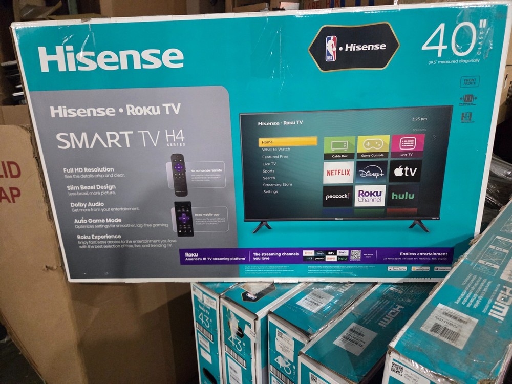 Hisense 40″ 43″ 50″ FHD Roku Smart TV 1080P/2160P DTS Sound Gaming Mode LCD RS