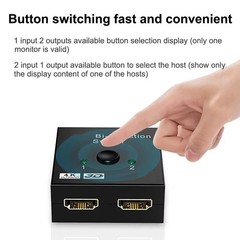 Bi-Directional HDMI Switch Splitter 2 In 1 Out 4K Adapter Converter Switcher PS4