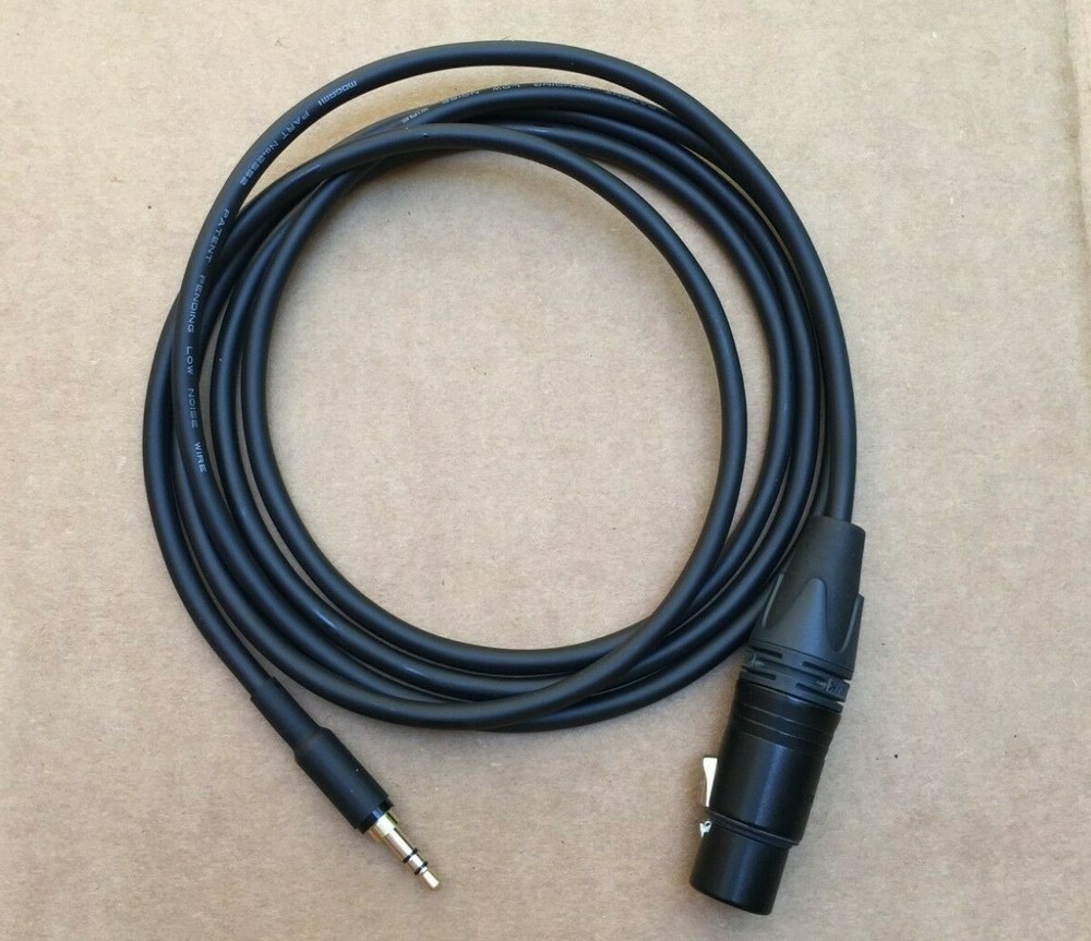 1’ft – 25FT Mogami Cable 3.5mm to gold XLR FeMale Aux Plug Audio Sound Cord M-F