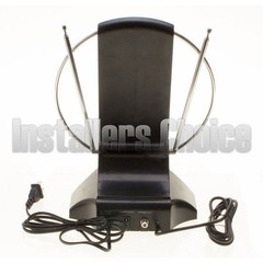 Indoor Digital TV Antenna Table Amplified Signal Booster HDTV UHF VHF FM