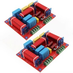 2pcs 3 Way Crossover for Speaker, 400W Adjustable 4-8 Ohm 3 Way One High & Tw…
