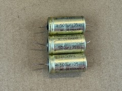 3 Vintage 1968 ROE 500 uf 35v Axial Capacitors TEST GREAT for Fender Guitar Amp