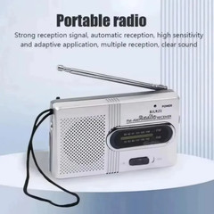 Portable AM FM Mini Radio Emergency Pocket Radio Speaker Battery Operated Travel