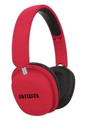 Aiwa Bluetooth Over-Ear Wireless Headphones w/ Adjustable Headband, 15H Playtime