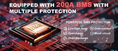 12V 600Ah LiFePO4 Lithium Battery 200A BMS, 7680Wh 15000+ Cycle for RV ,Solar