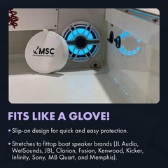 Speaker Cover 7.7 Inch Marine Boat Protector Waterproof UV Protection RM Dust