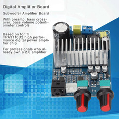 100W Digital Amplifier Board Subwoofer Amp Module for DIY Speaker 12 to 24V Powe