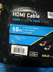Inland 10ft High Speed HDMI 4K 24K Gold Plated Cable