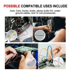 400/100PC Heat Shrink Butt Splice Wire Connector Insulated Waterproof Terminals