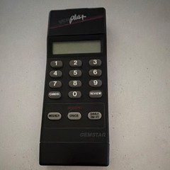 Gemstar VIP-18 VCR Plus+ Wireless Remote Control, Black (Range More Than 10 m)