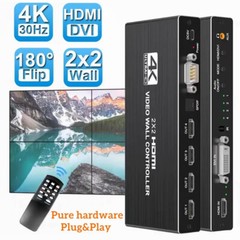 4K HDMI Video Wall Controller 2×2 HDMI DVI Video Multi Video Screen Processor
