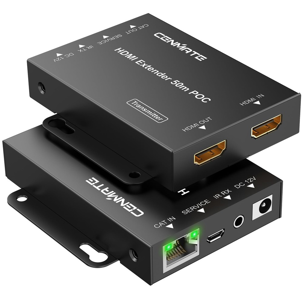 4K@60Hz 4:4:4 HDMI Extender Over Single Cat5e/Cat6/Cat 7, Up to 230Ft (1080P)…