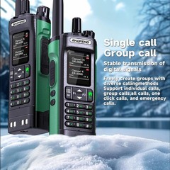 UHF VHF 10W Ham 2 Way Radio GPS Long Range Communication Digital Analog