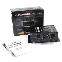 400W 12V 2 Channel Powerful Stereo Audio Power Amplifier HiFi Bass Amp Car Home