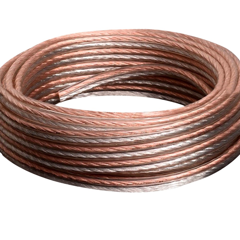 25ft 24 GA Parallel Speaker Wire Zip Cable OFC Copper Car Home Marine Audio HiFi