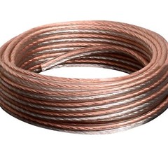 25ft 24 GA Parallel Speaker Wire Zip Cable OFC Copper Car Home Marine Audio HiFi