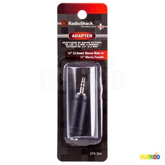 LOT of 5 RadioShack 1/4″ 6.3mm Female to 1/8″ 3.5mm Male Headphone Audio Adapter