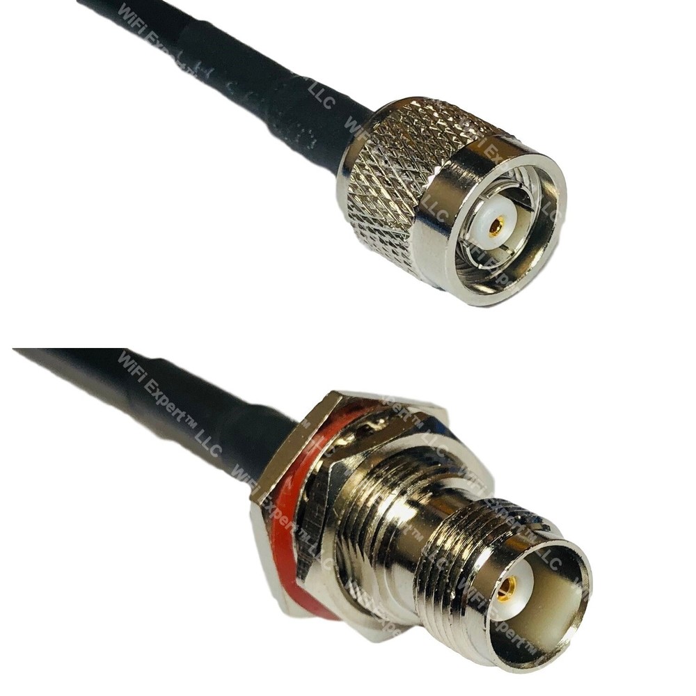 LMR240 RP-TNC MALE to TNC FEMALE BULKHEAD Coax RF Cable USA-Ship Lot
