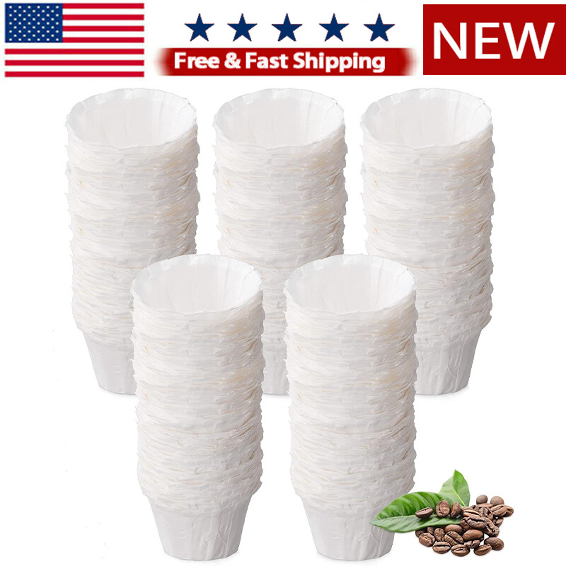 200PCS Disposable Coffee Paper Filters Cups for Keurig Brewers K Supreme K-Cup