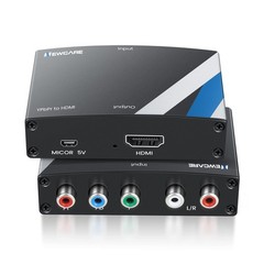 NEWCARE Component to HDMI Converter, Aluminum Alloy YPbPr +