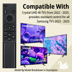 Samsung Smart TV Replacement Remote For All 2022-2025 TV Models
