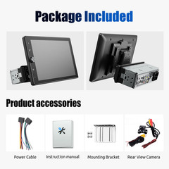 1 DIN DVD CD Car Stereo Radio MP3 Player Bluetooth FM USB AM AUX In-dash RDS